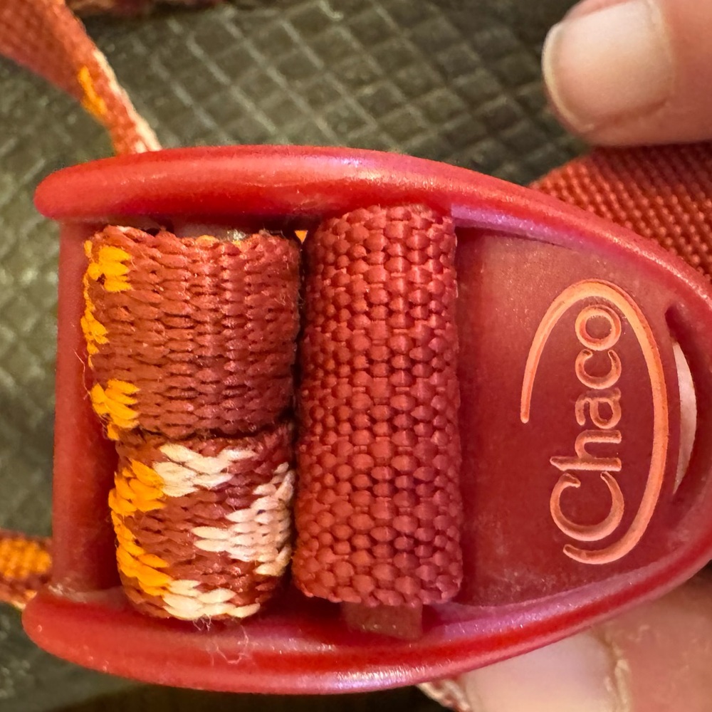 Chaco Z/2 Sandals – Women’s Size 7– Red/Orange Webbing - Picture 4 of 6